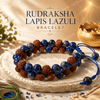 Rudraksha Lapis Lazuli Bracelet