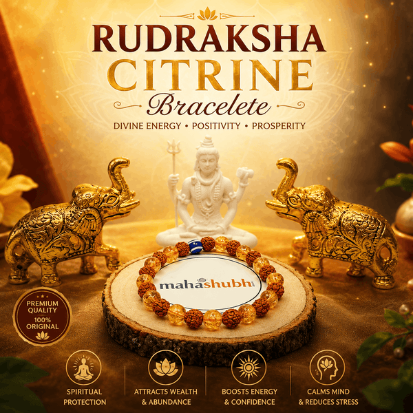 Rudraksha Citrine Bracelate