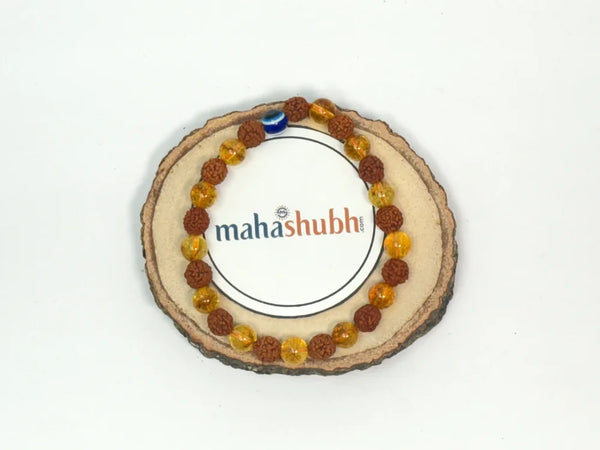 Rudraksha Citrine Bracelate