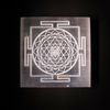 Selenite Shree Yantra Symbol Charging Plate