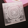 Selenite Shree Yantra Symbol Charging Plate