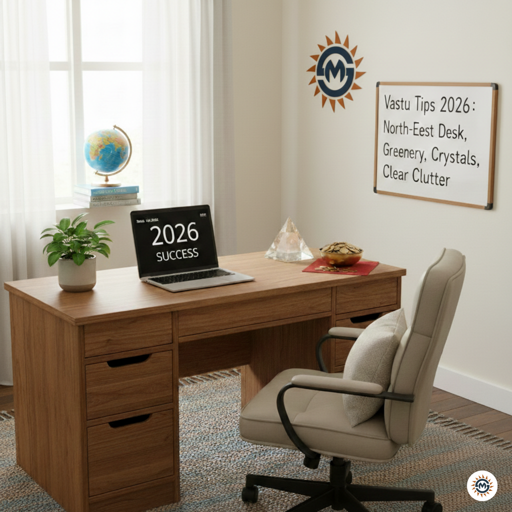 Vastu Tips for Home Offices and Work from Home: How to Attract Success in 2026 - Maha Shubh