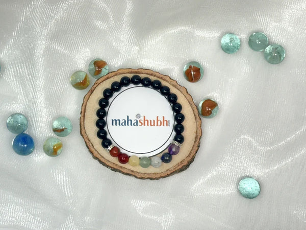 handmade 7 chakra bracelet for energy cleansing and protection