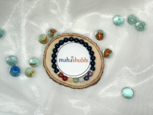colorful 7 chakra crystal bracelet for positivity and spiritual healing