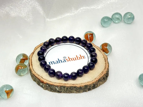 healing amethyst bracelet for anxiety relief and positive energy