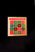 A colorful square-shaped religious item with Hindi text and numbers from 0 to 99, indicative of a spiritual protection design.