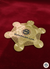 MahaShubh Energy Yantra etched on a gold-plated copper plate for Vastu correction and positive home vibrations