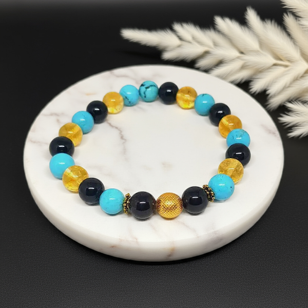 Spiritual career success bracelet in a velvet gift box