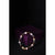 Beaded bracelet on a dark background with a purple box
