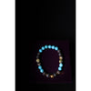 Multicolored beaded bracelet on a dark background