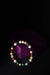 Quit Addiction Bracelet featuring natural 8mm beads of matte Black Onyx, banded Agate, and deep purple Amethyst, designed to support willpower and sobriety