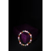 Multicolored beaded bracelet on a dark background
