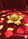 Flower Shaped Brass Diya (Yellow)
